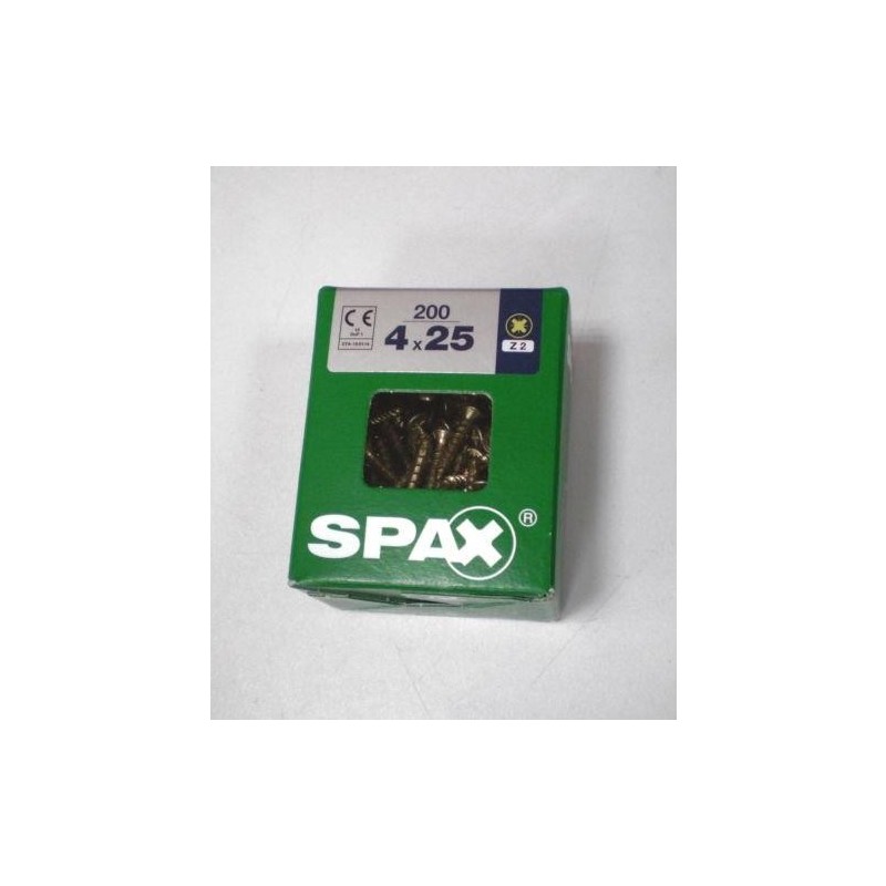 TORNILLO SPAX C/PL POZI BRICO. 4.0X25 C/200 UDS