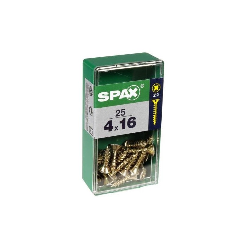 TORNILLO SPAX C/PL POZI BRICO. 4.0X25 C/20 UDS