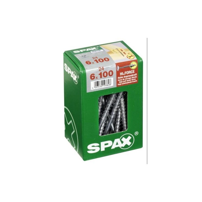 TORN. SPAX C/ARAN.TORX 6.0X100 WIROX C/24 UDS