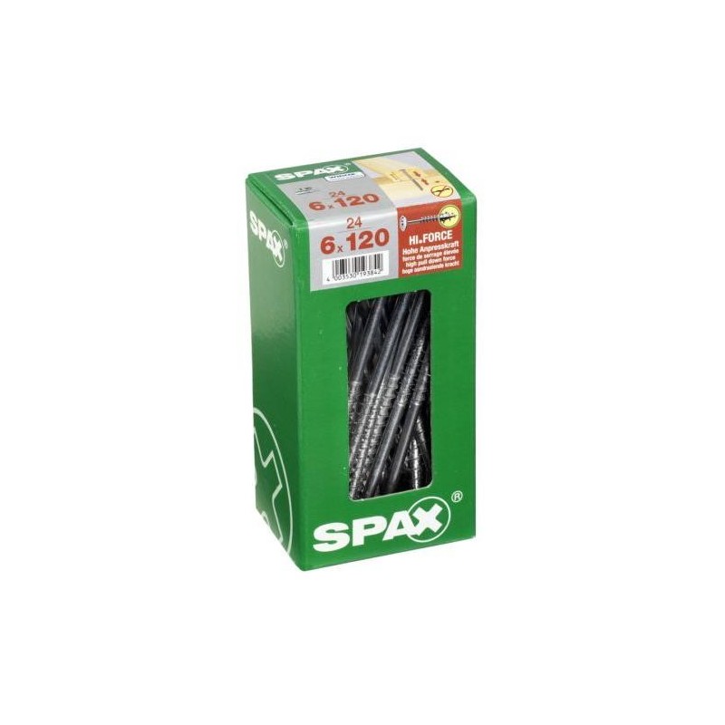 TORN. SPAX C/ARAN.TORX 6.0X120 WIROX C/24 UDS