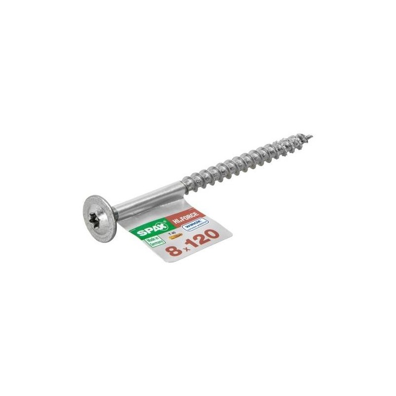 TORN. SPAX C/ARAN.TORX 8.0X120 WIROX 1 UNIDAD