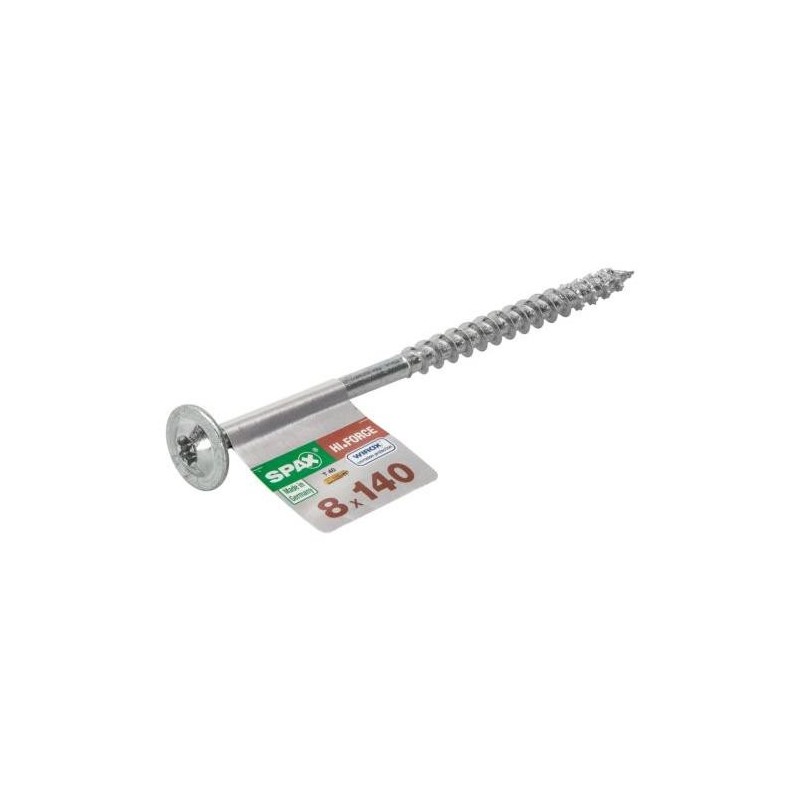 TORN. SPAX C/ARAN.TORX 8.0X140 WIROX 1 UNIDAD