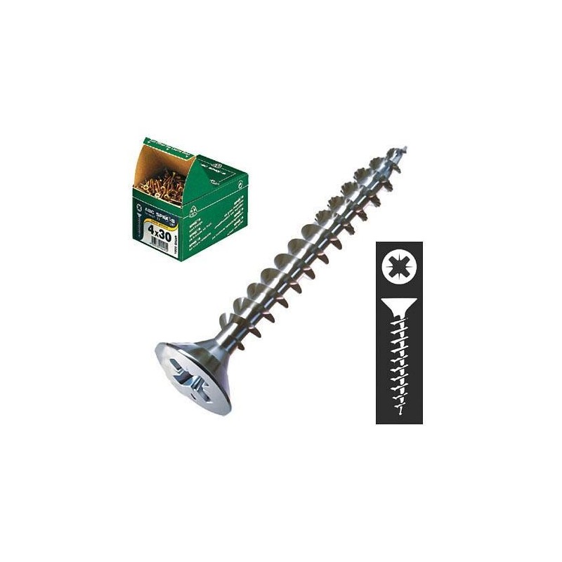 CENT. TORNILLO SPAX-S C/PL. BICROMATADO 4.0X25