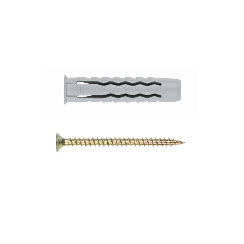 TACO EXPANSIVO CON TORNILLO 6X30 (BL.) BZTPPOTS06