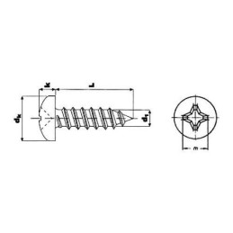 TORNILLO DIN-7981 PH. INOX....