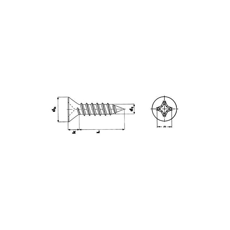 TORNILLO DIN-7982 PH. INOX. A-2 6X5/8 (CENT.)