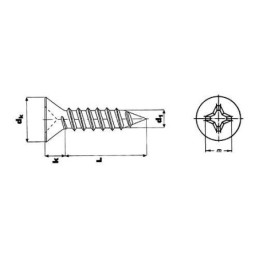 TORNILLO DIN-7982 PH. INOX....