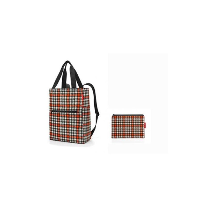 BOLSA MINI MAXI 2EN1 GLENCHECK RED 30,5X41X15,5CM.