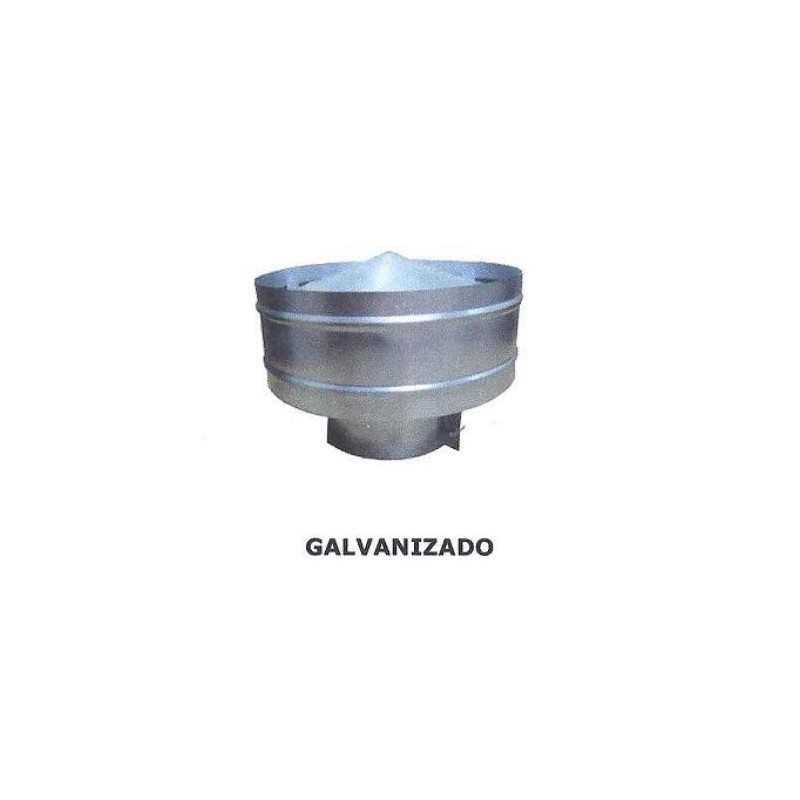 SOMBRERO ANTIRREGOLFANTE GALVANIZADO 150 MM.