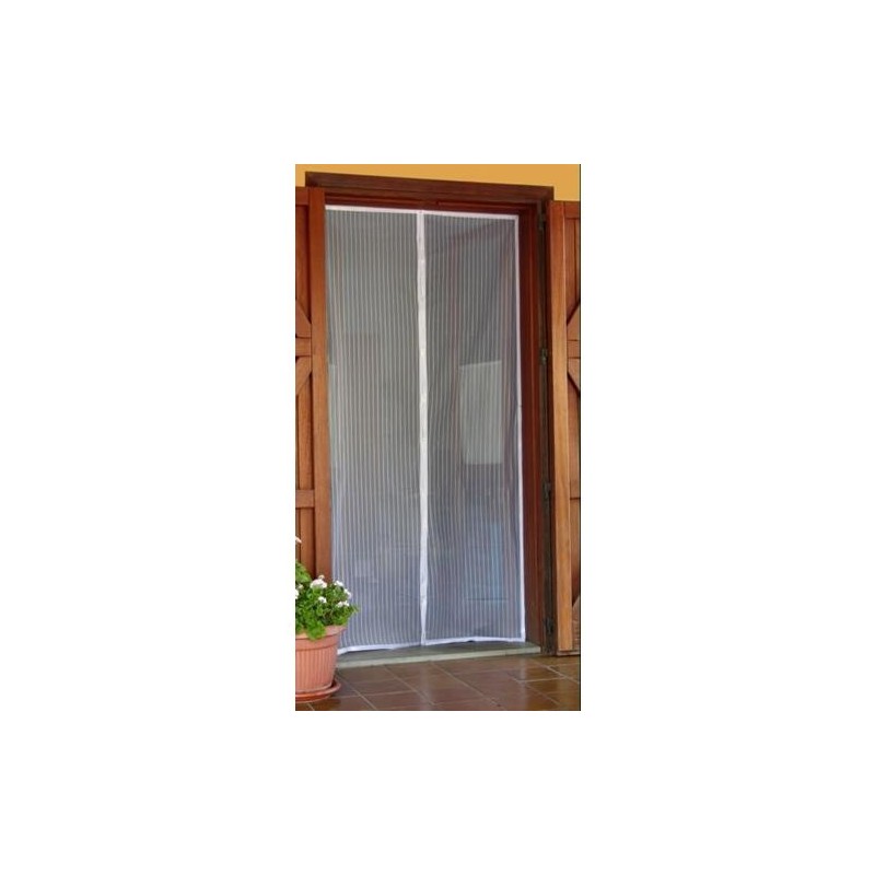 MOSQUITERA PUERTA IMAN REDUCIBLE 120X240 BCO.