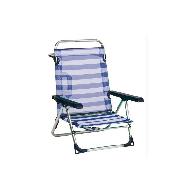 SILLA PLAYA FIBRELINE CON ASA ALUMINIO 606ALF-56