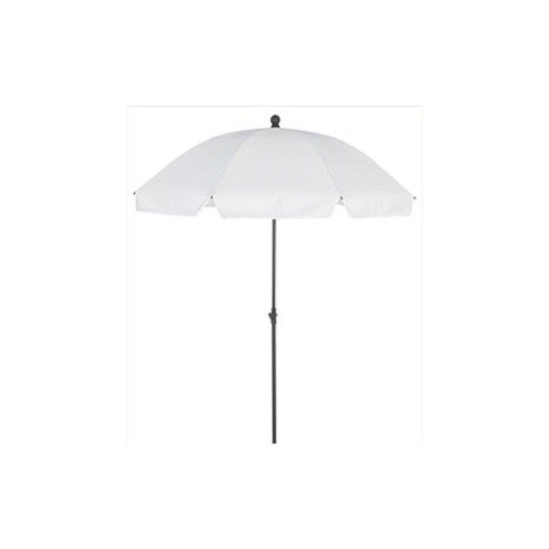 PARASOL BLANCO 2 METROS DIAMETRO 8 VARILLAS 180GR