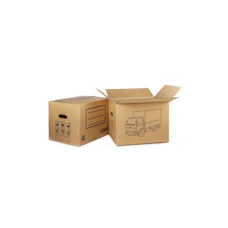 CAJA CARTON MUDANZA ASA TROQUELADA 50X35X35 80019