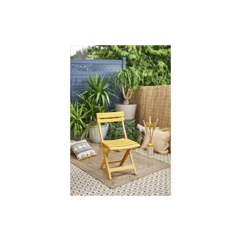 SILLA MIAMI PLEGABLE AMARILLO INDIEN