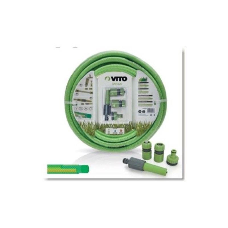 KIT MANGUERA RIEGO COMPLETO 5/8 10M VIK6010