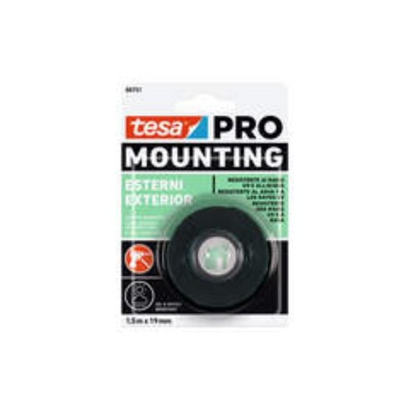 CINTA DOBLE CARA MOUNTING PRO EXTERIOR 1,5MX19MM