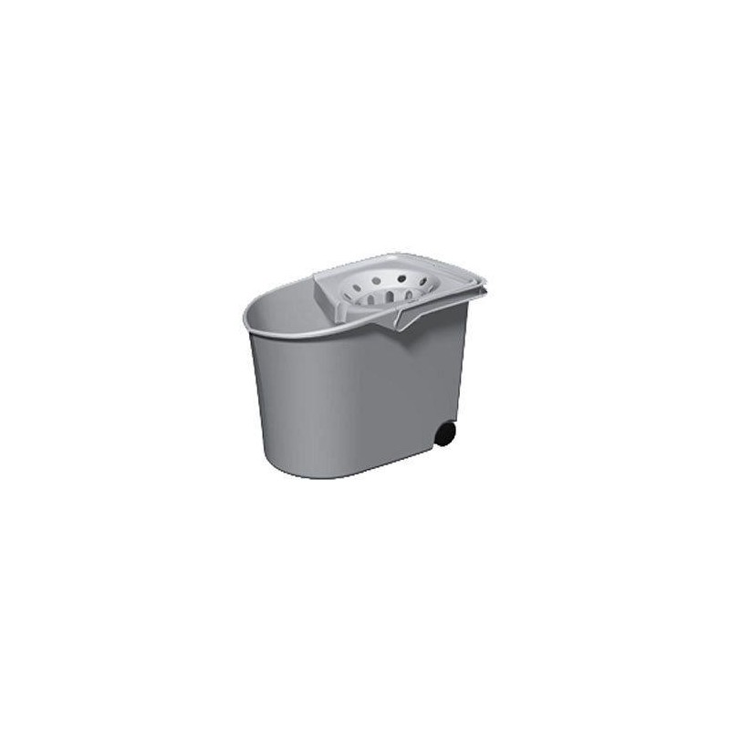 CUBO ESCURRIDOR C/RUEDAS GRIS 10326