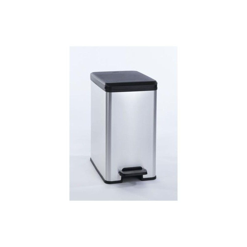 CUBO PEDAL 25 L. SLIM BIN PLATA 213300