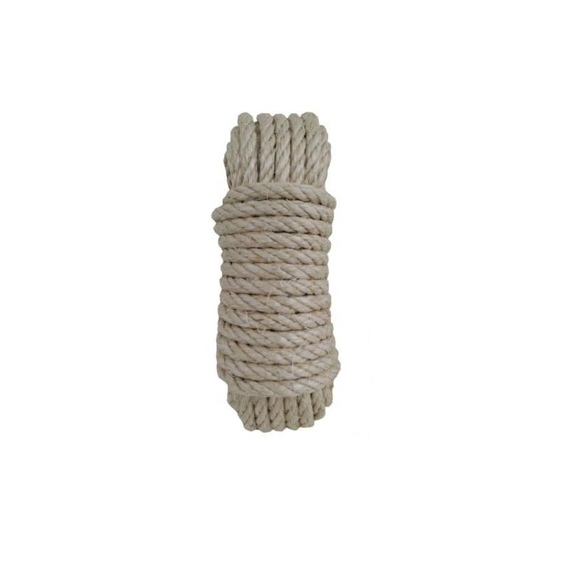 CUERDA CABLEADA SISAL 4 CABOS 6 MM. 10M.