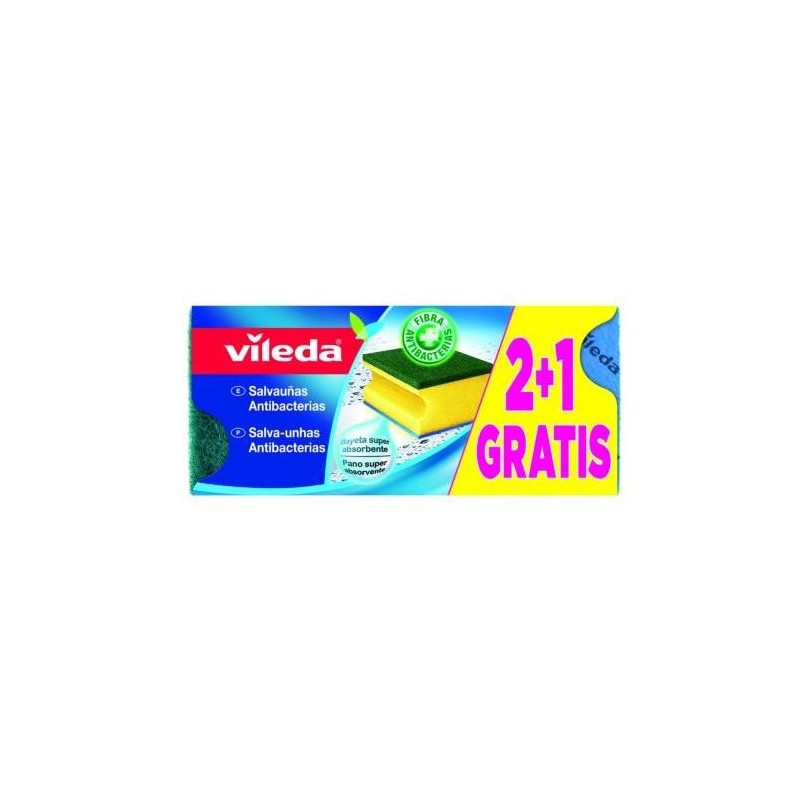 SALVAUÑAS ANTIBACTERIAS VERDE 2+1 139451