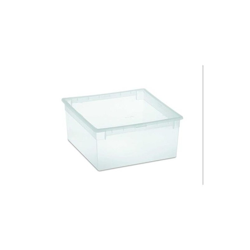 CAJA ORDENACION LIGHT BOX M 12 L. TRANSPARENTE