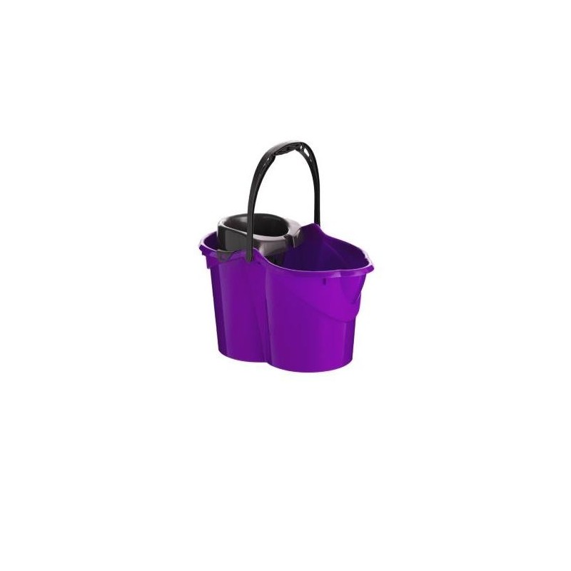 CUBO CON ESCURRIDOR OVALADO 15 L. MORADO 09050