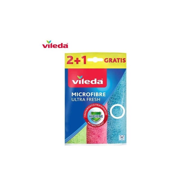 BAYETA MICROFIBRAS ULTRAFRESH 2+1 167602 VILEDA