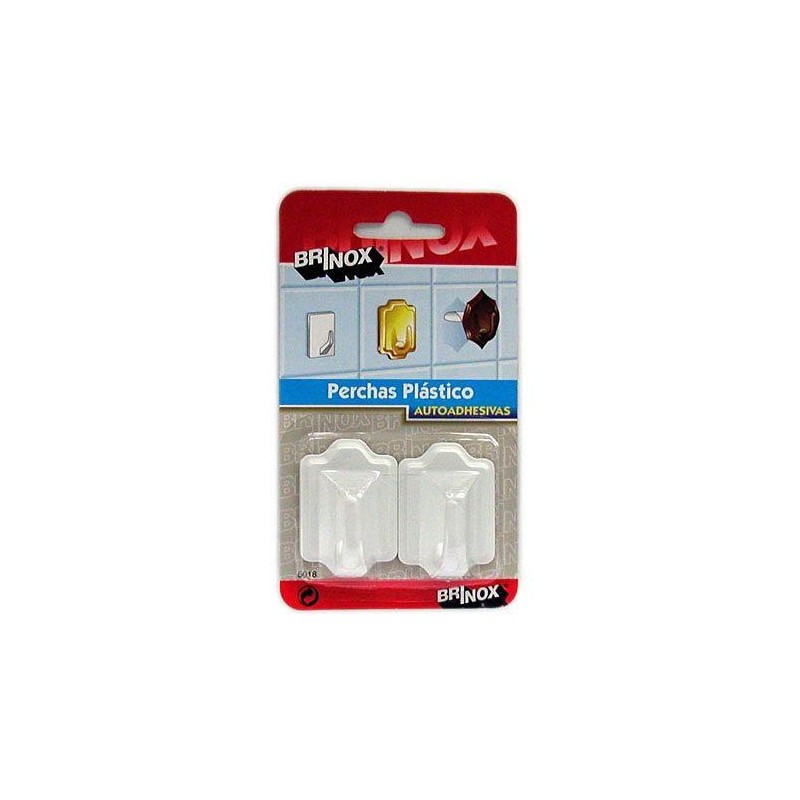 PERCHA MEDIANA PLASTICO BLANCO (DISPLAY-2) 5018