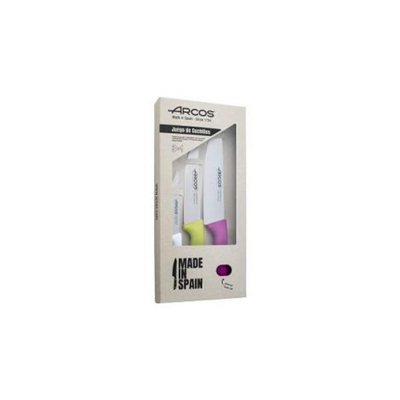 JGO. 3 CUCHILLOS COCINA COLORES 818031