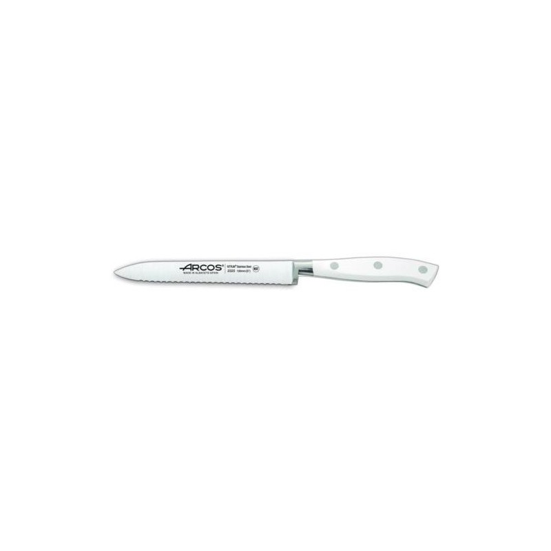 CUCHILLO TOMATERO PERLADO 13CM RIVIERA BLANCO