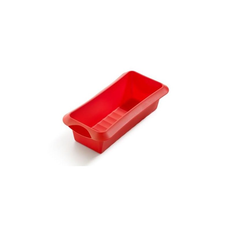 MOLDE PASTEL RECTANGULAR ROJO 24 CM.