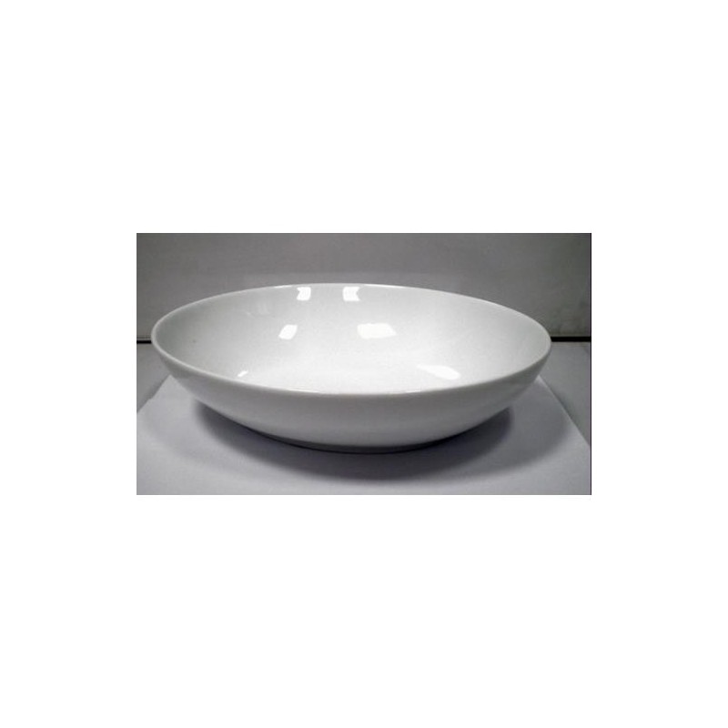 ENSALADERA OVAL PORCELANA BLANCA REDONDA