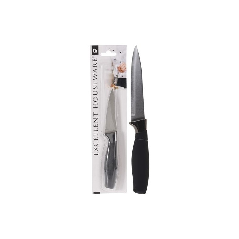 CUCHILLO COCINA INOX 20CM MANGO NEGRO C80621720