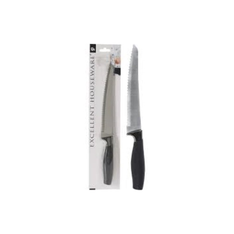 CUCHILLO PAN INOX 33CM MANGO NEGRO C80621740