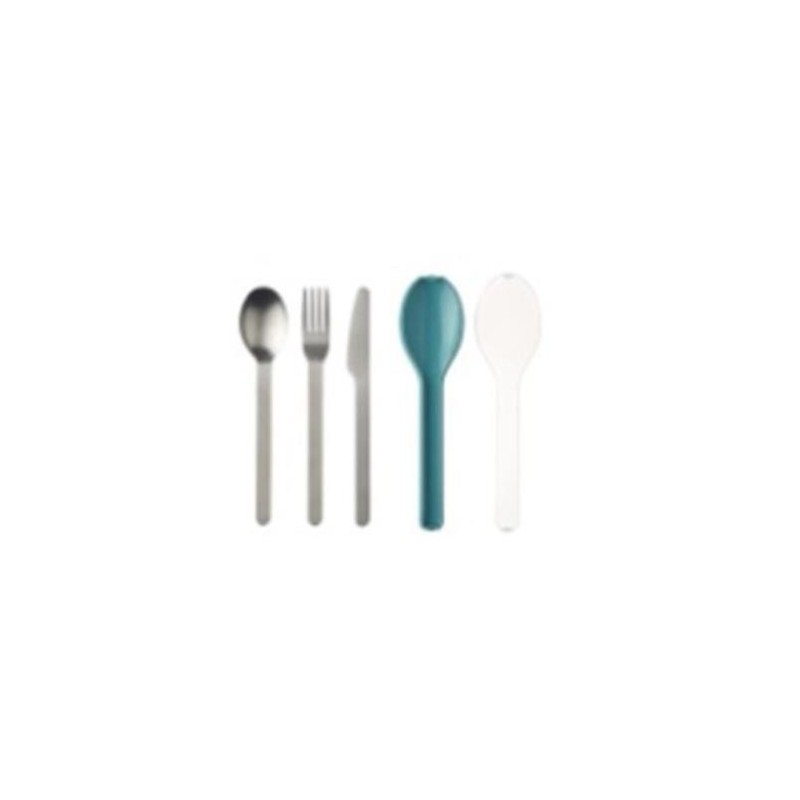 SET CUBIERTOS 3 PIEZAS ELLIPSE NORDIC GREEN