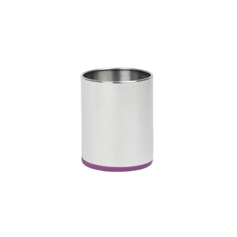 BOTE UTENSILIOS INOX./SILICONA PURPURA CC62366