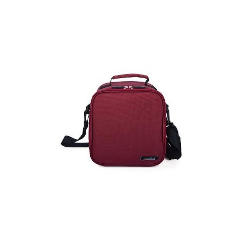 LUNCHBAG BASIC ROJA + CONTENEDOR VIDRIO 570+840 ML