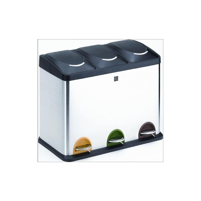 CUBO RECICLAJE 3 COMPARTIMENTOS 45 L. 2399-I