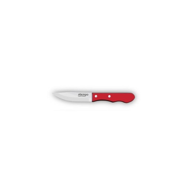 CUCHILLO PARA CHURRASCO MANGO ROJO 125-13 R