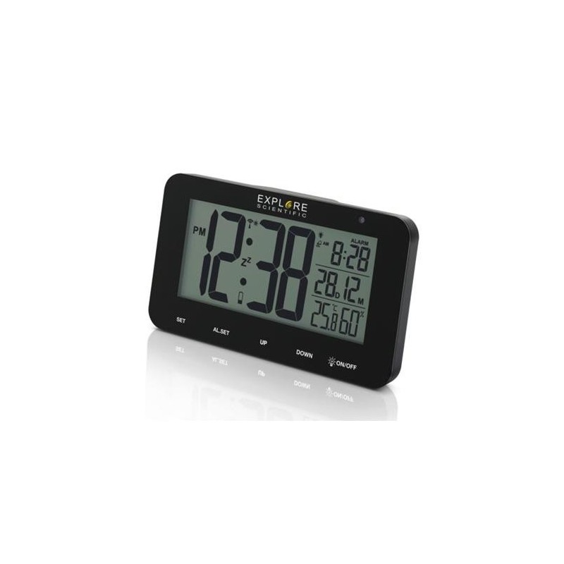 RELOJ DESPERTADOR+TEMPERATURA INT. NDC-1004-NEGRO