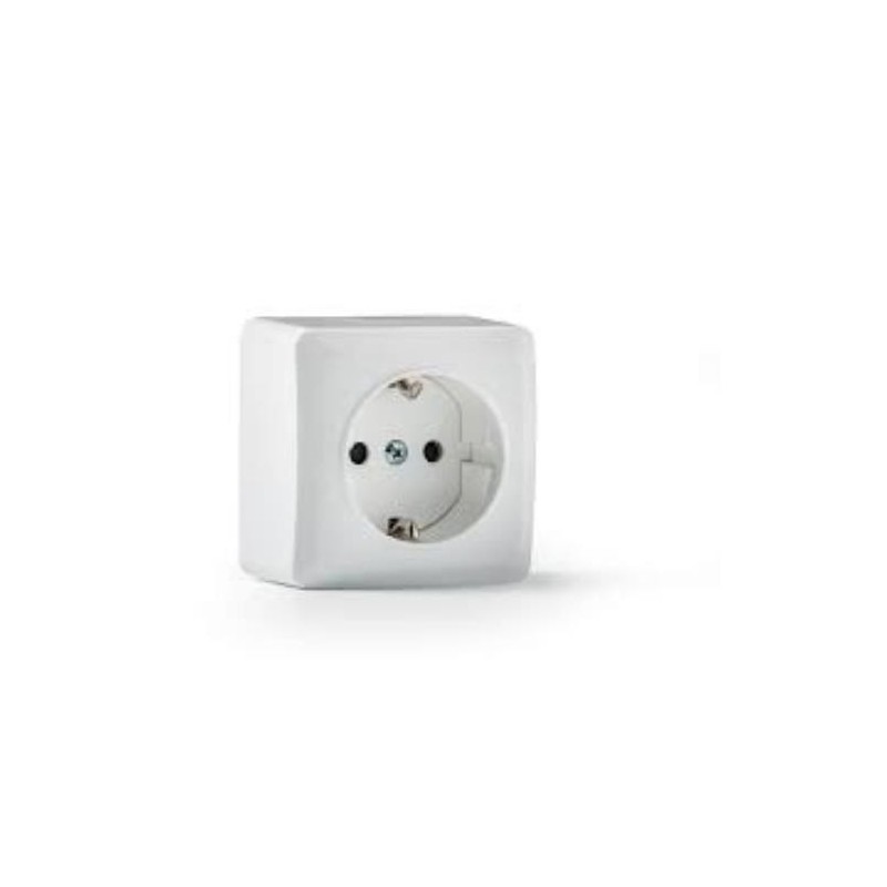 BASE TT LATERAL SUPERFICIE BLANCO 16A-250V S-7000