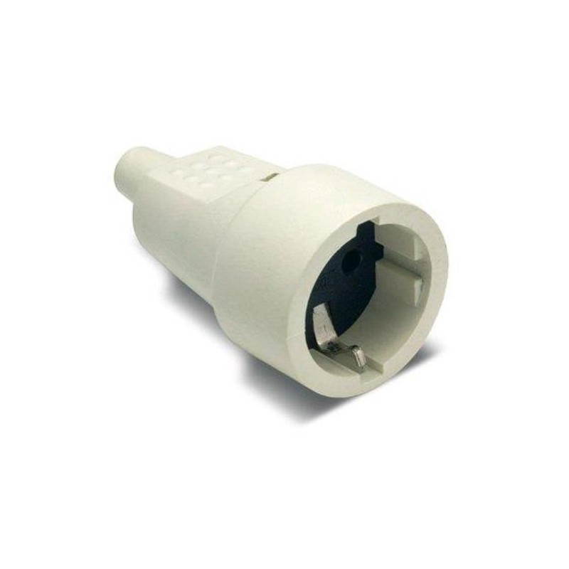 BASE TT. 16 AH. 250 V. PVC GOMA BLANCA 2104B