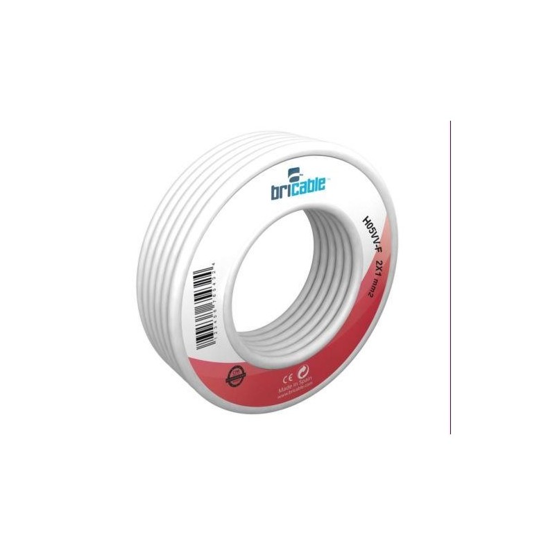 CABLE MANGUERA REDONDA H05VV-F 3X2.5 BLANCA 5M