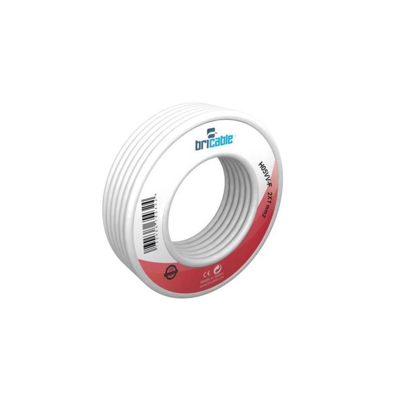 CABLE MANGUERA REDONDA H05VV-F 3X2.5 BLANCA 10M