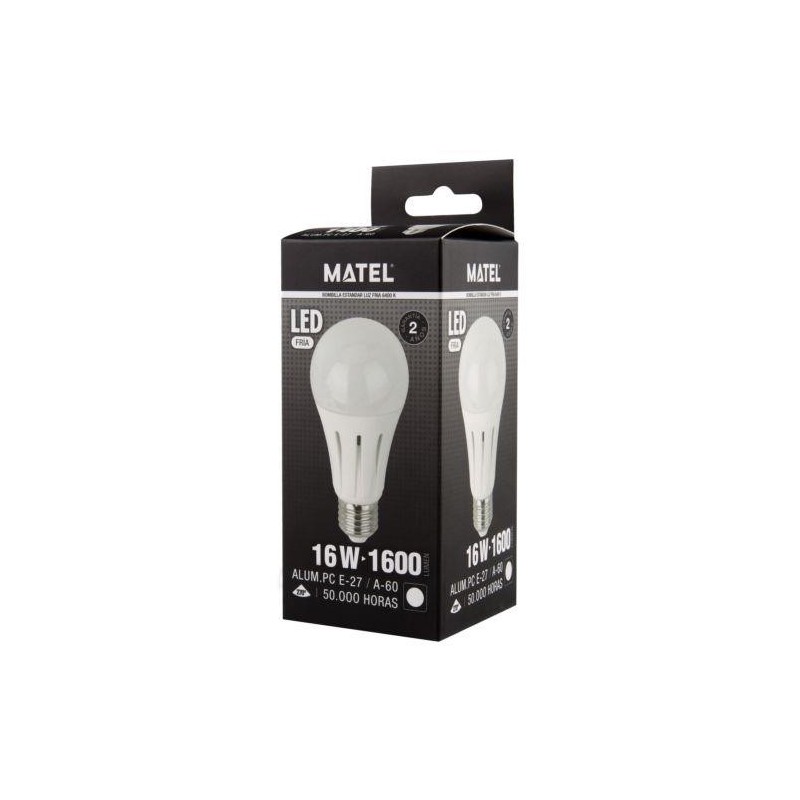 BOMBILLA LED ESTANDAR E27 16 WATIOS FRIA 21922