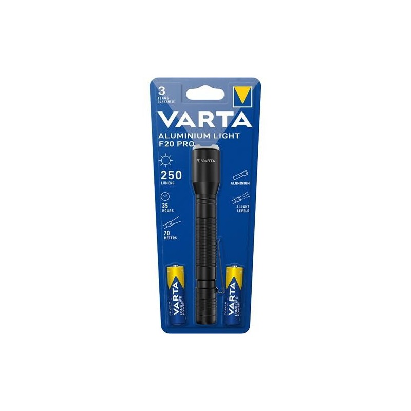 LINTERNA VARTA LED ALUMINIUM LIGHT F20 PRO 250LM