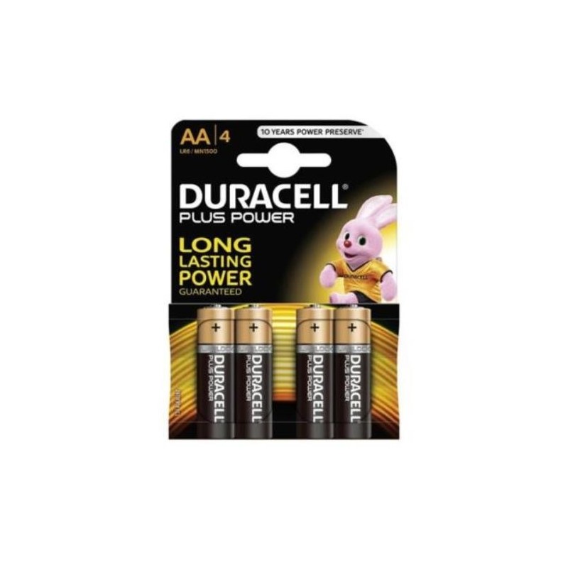 PILA ALCALINA DURACELL PLUS POWER AA (LR06) K4