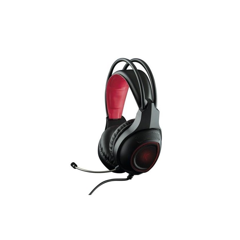 AURICULARES GAMING C/ MICROFONO NEGRO/ROJO