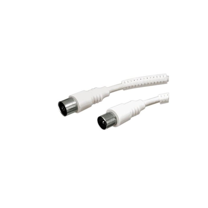 CABLE CONEXION TV BLANCA 1.5M. RG59 37.004/1.5