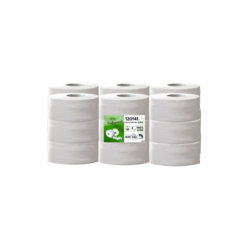 PACK 6 ROLLOS PAPEL HIGIENICO IND. ECOLOGICO 100M.